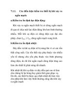 Các điều kiện kiểm tra thiết bị khi xảy ra ngắn mạc doc