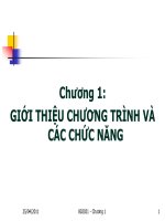 GIỚI THIỆU CHƯƠNG TRÌNH VÀ CÁC CHỨC NĂNG doc