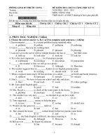 ĐỀ KIỂM TRA CHẤT LƯỢNG HỌC KỲ II NĂM HỌC: 2010 – 2011 pptx