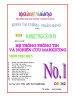 Hệ thống thông tin và nghiên cứu marketing của công ty NESTLE Việt Nam