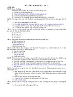 ĐỀ TRẮC NGHIỆM VẬT LÝ 12 potx