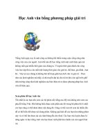 Học Anh văn bằng phương pháp giải trí pdf