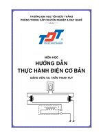 Hướng dẫn thực hành điện cơ bản pptx