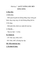Hình học 7 - §6 TỪ VUÔNG GÓC ĐẾN SONG SONG pot