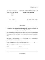 Mẫu quyết định số 06: Quyết định xử phạt vi phạm hành chính về y tế dự phòng, môi trường y tế và phòng, chống HIV/AIDS theo thủ tục thông thường docx