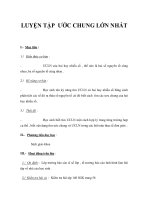 LUYỆN TẬP ƯỚC CHUNG LỚN NHẤT pdf