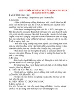 Giáo án Lịch Sử lớp 10: CHỦ NGHĨA TƯ BẢN CHUYỂN SANG GIAI ĐIẠN ĐẾ QUỐC CHỦ NGHĨA docx