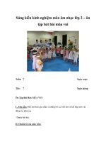 Sáng kiến kinh nghiệm môn âm nhạc lớp 2 – ôn tập hát bài múa vui ppt