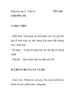 Hình học lớp 9 - Tiết 56: CHƯƠNG III ÔN TẬP pps