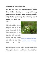 Loài thực vật cũng rất nhớ dai doc