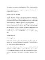 Xây dựng một ứng dụng web mà không phải viết bất kỳ dòng mã nào, Phần 2 pot