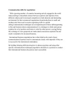 Communication skills for negotiations doc