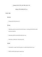 Chương II: MẶT NÓN, MẶT TRỤ, MẶT CẦU - Bài dạy: ÔN TẬP HỌC KÌ I (tt) ppsx