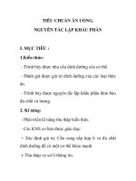 TIÊU CHUẨN ĂN UỐNG. NGUYÊN TẮC LẬP KHẨU PHẦN ppt