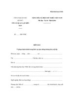 Mẫu Biên bản vi phạm hành chính trong lĩnh vực giao thông đường thủy nội địa doc