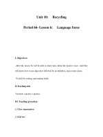 Unit 10:Recycling Language focusPeriod 66- Lesson 6 doc