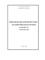 chuẩn kiến thức kĩ năng môn hóa 12