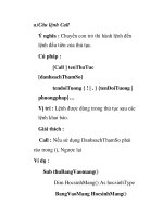 Câu lệnh Call Ý nghĩa : Chuyển con trỏ thi hành lệnh đến lệnh đầu tiên của docx