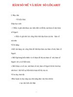 Giáo án Giải tích 12 ban tự nhiên : Tên bài dạy : HÀM SỐ MŨ VÀ HÀM SỐ LÔGARIT pdf