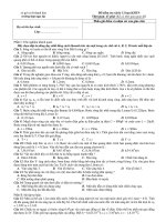 Đề kiểm tra vật lý 12 ban KHTN Thời gian: 45 phút - Đề số 4 pot