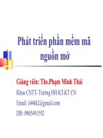 Thảo luận Phát triển mã nguồn mở docx