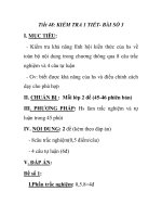 Tiết 48: KIỂM TRA 1 TIẾT- BÀI SỐ 3 ppsx