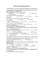 Đề ôn luyện: Định luật phóng xạ 2 pptx