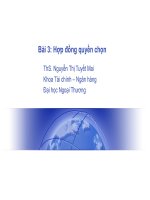 Bài 3: Hợp đồng quyền chọn pot