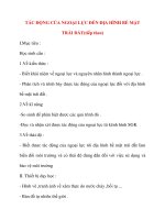 Giáo án Địa Lý lớp 10: TÁC ĐỘNG CỦA NGOẠI LỰC ĐẾN ĐỊA HÌNH BỀ MẶT TRÁI ĐẤT(tiếp theo) doc