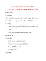 Giáo án Công Nghệ lớp 12: Bài 26 : Thực hành: QUAN SÁT VÀ MÔ TẢ CẤU TẠO CỦA ĐỘNG CƠ KHÔNG ĐỒNG BỘ BA PHA docx