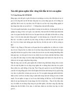 Xóa đói giảm nghèo bền vững bắt đầu từ trẻ em nghèo doc