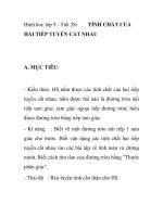 Hình hoc lớp 9 - Tiết 28: TÍNH CHẤT CỦA HAI TIẾP TUYẾN CẮT NHAU pptx