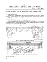 Giáo trình kết cấu kim loại máy trục -Phần II KẾT CẤU KIM LOẠI CỦA CÁC MÁY TRỤC - Chương 1 ppsx