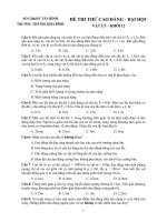 ĐỀ THI THỬ CAO ĐẲNG - ĐẠI HỌC VẬT LÝ - KHỐI 12 pptx