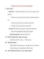 Giáo án Sinh Học lớp 12 Ban Tự Nhiên: DI TRUYỀN LIÊN KẾT VỚI GIỚI TÍNH. docx