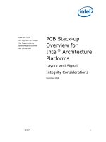 PCB Stack-up Overview for Intel Architecture Platforms ppt