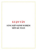 Sáng kiến kinh nghiệm môn kế toán lớp đại học – kế toán thuế pdf