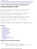 Compact Summary of VHDL phần 1 doc