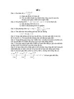 Đề ôn tập môn toán - đề 27 doc