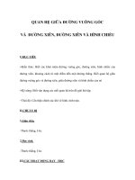 QUAN HỆ GIỮA ĐƯỜNG VUÔNG GÓC VÀ ĐƯỜNG XIÊN, ĐƯỜNG XIÊN VÀ HÌNH CHIẾU pot