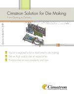 Cimatron Solution for Die Making phần 1 ppsx