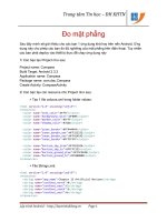 Lập trình Android: Đo độ nghiêng pot