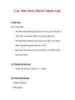 Giáo án Sinh học lớp 9 : Tên bài dạy : CÁC PHƯƠNG PHÁP CHỌN LỌC pps