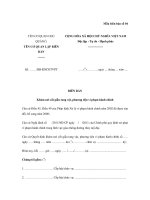 Mẫu BIÊN BẢN Khám nơi cất giấu tang vật, phương tiện vi phạm hành chính potx