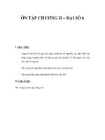 ÔN TẬP CHƯƠNG II – ĐẠI SỐ 6 ppsx