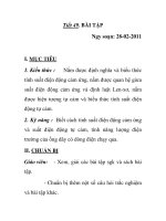 Tiết 49. BÀI TẬP potx