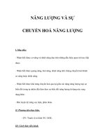 NĂNG LƯỢNG VÀ SỰ CHUYỂN HOÁ NĂNG LƯỢNG docx