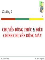 Chương 6: CHUYỂN ĐỘNG THỰC & ĐIỀU CHỈNH CHUYỂN ĐỘNG MÁY ppsx
