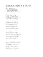 BẢO VẬT CỦA CUỘC ĐỜI doc