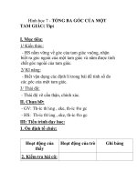 Hình học 7 - TỔNG BA GÓC CỦA MỘT TAM GIÁC( Tip) ppt